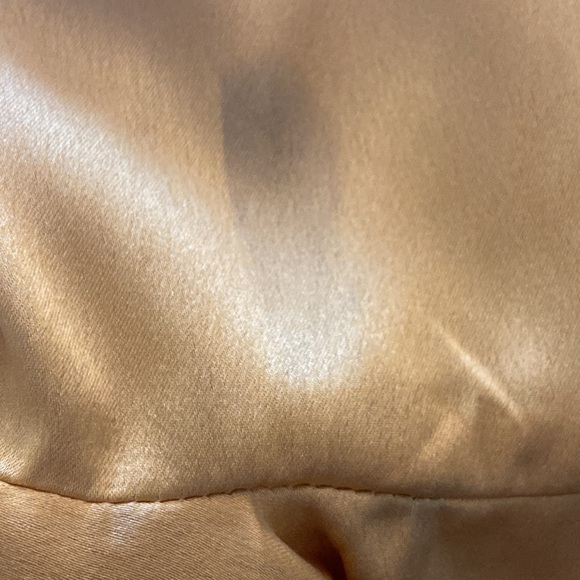 ASOS Sacred Hawk gold Satin Frilly Wrap Dress Size XS - Picture 14 of 16